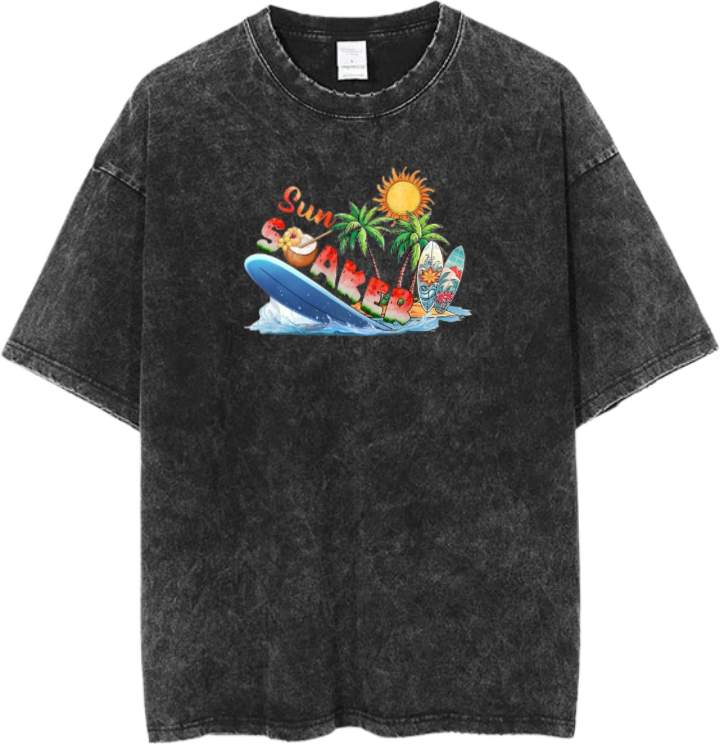 Summer Vibes One Size t- shirt Washed 17