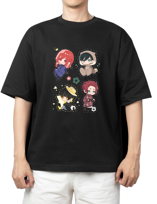 blue lock t- shirt One Size Black 17