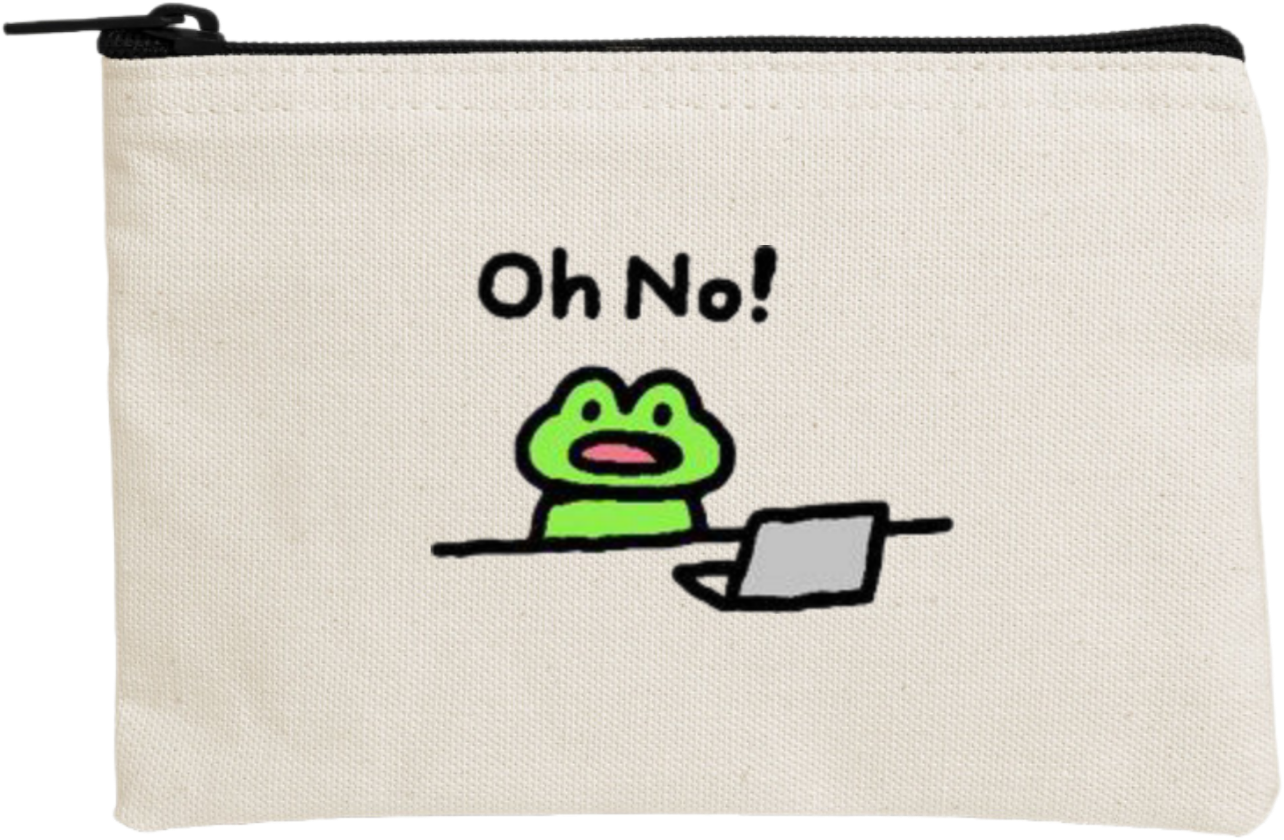 Frog wallet pencil case Beige 17