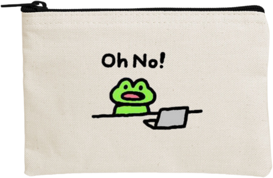 Frog wallet pencil case Beige 17