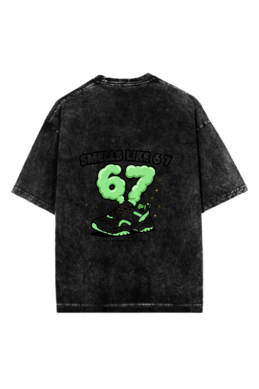 67 designs One Size t- shirt Washed Back 17
