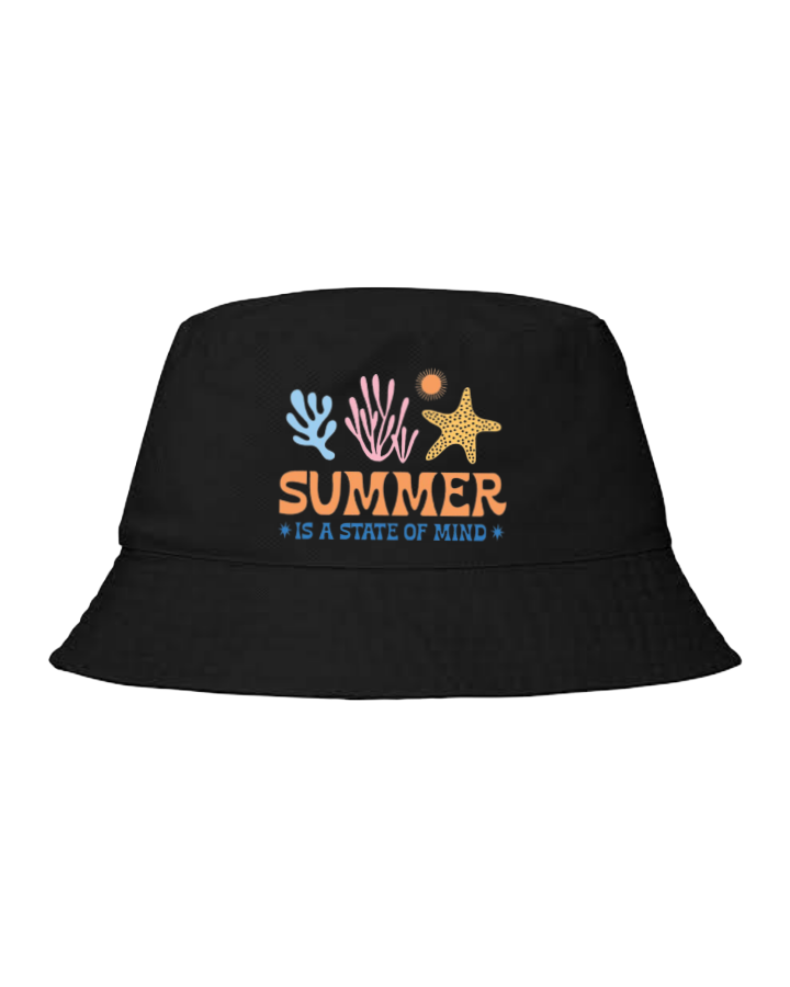 Summer Vibes Bucket hat Fishman hat cap Black 17