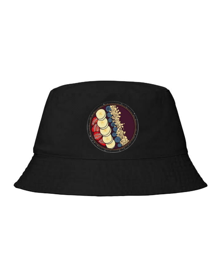 workout gym pilates Bucket hat Fishman hat cap Black 17