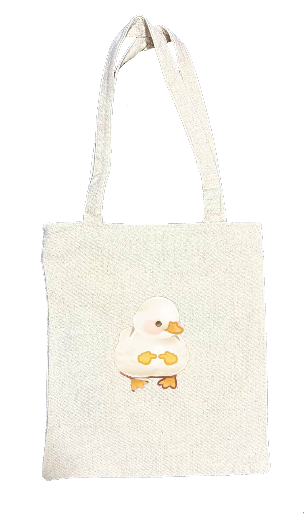 duck tote bag beige 17