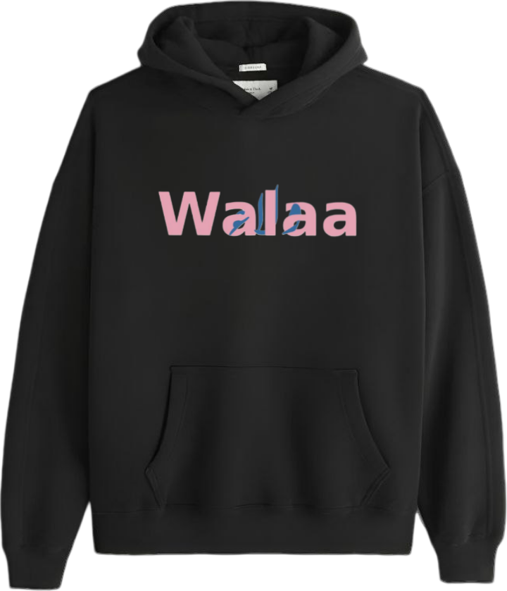 names One Size hoodie Black Walaa 17