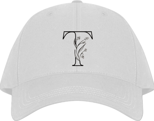 vector letter Baseball cap white T 17