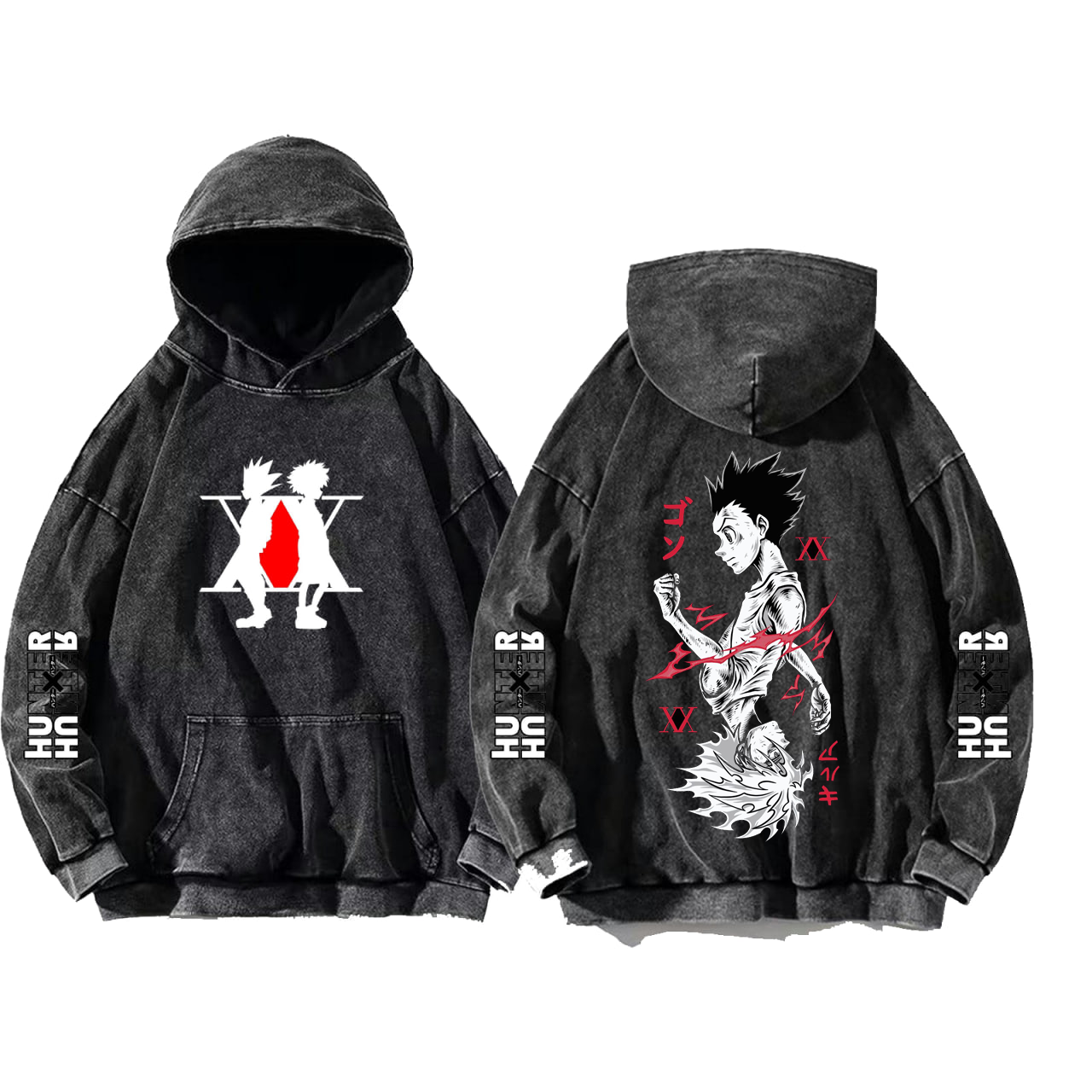 Hunter × Hunter One Size hoodie Washed Back 17