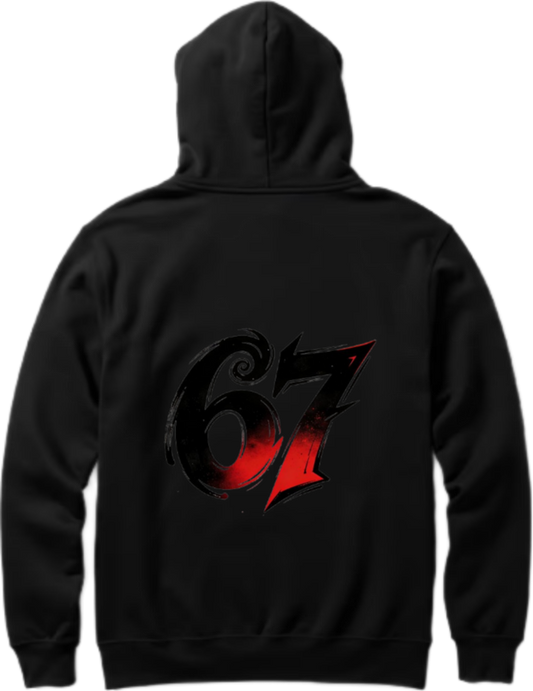 designs 67 Oversize Hoodie Black Back 17