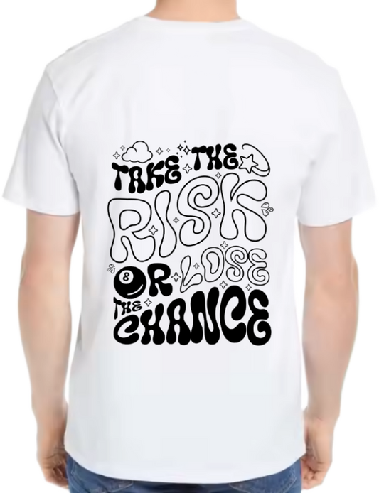 TAKE THE Back text One Size t- shirt White Back 17
