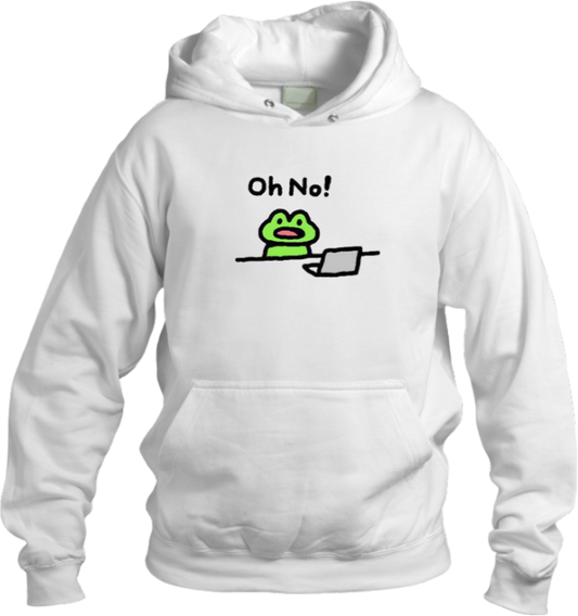 Frog Oversize Hoodie White 17