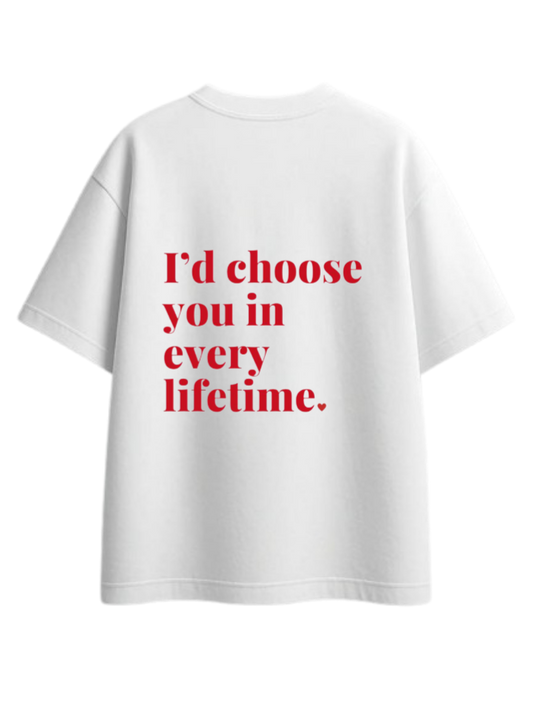 VaIentine coupIe t- shirt White Back 17