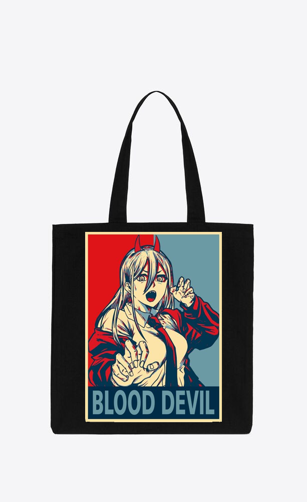 Chainsaw Man tote bag Black 17