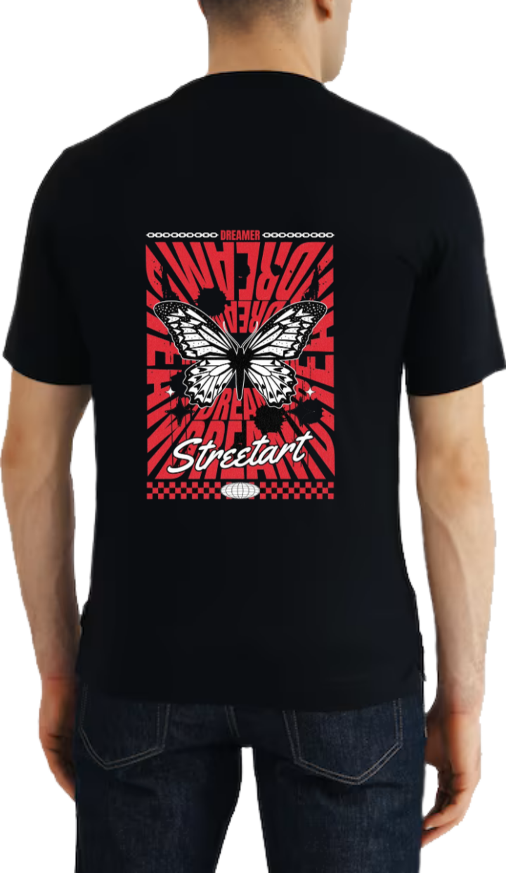 Dreamer t- shirt One Size Black Back 17