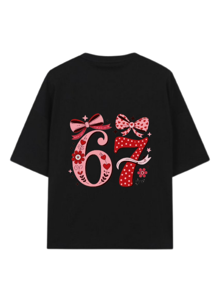 67 designs One Size t- shirt Black Back 17