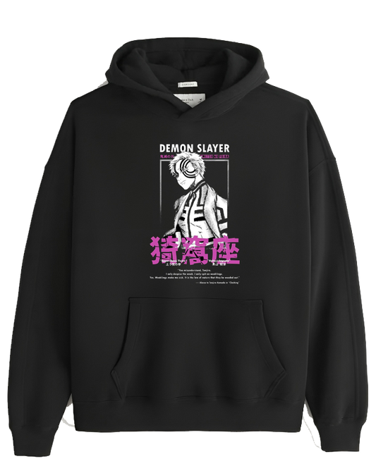 Anime Demon slayer nezuko tanjiro Oversize Hoodie Black 70