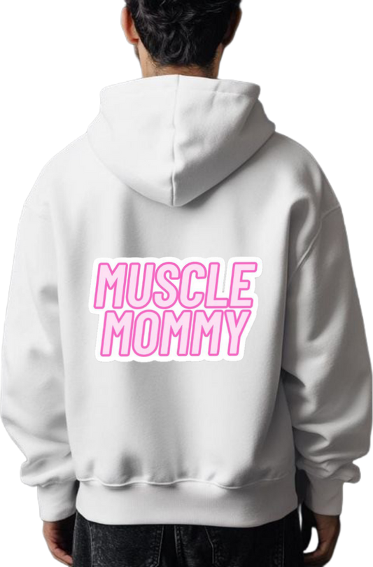 workout gym pilates Oversize Hoodie White Back 17