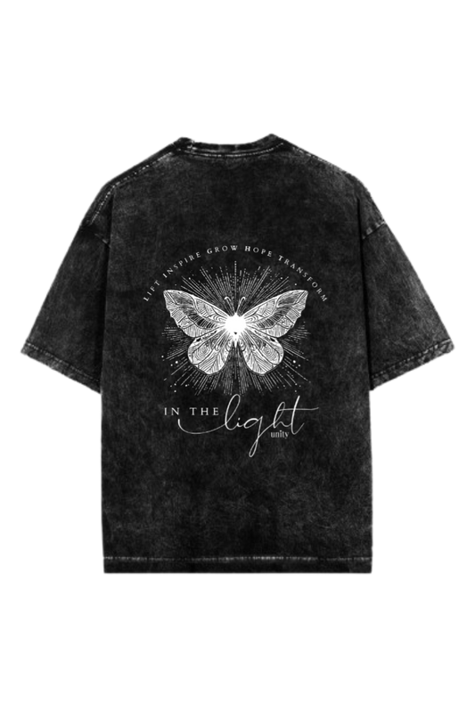 butterflies One Size t- shirt Washed Back 17