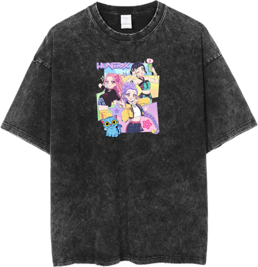 Hunterix kpop  t- shirt Washed  17