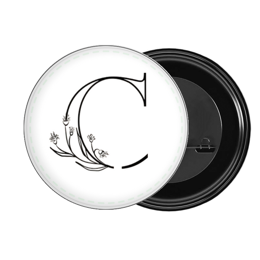 vector letter brooch C 17