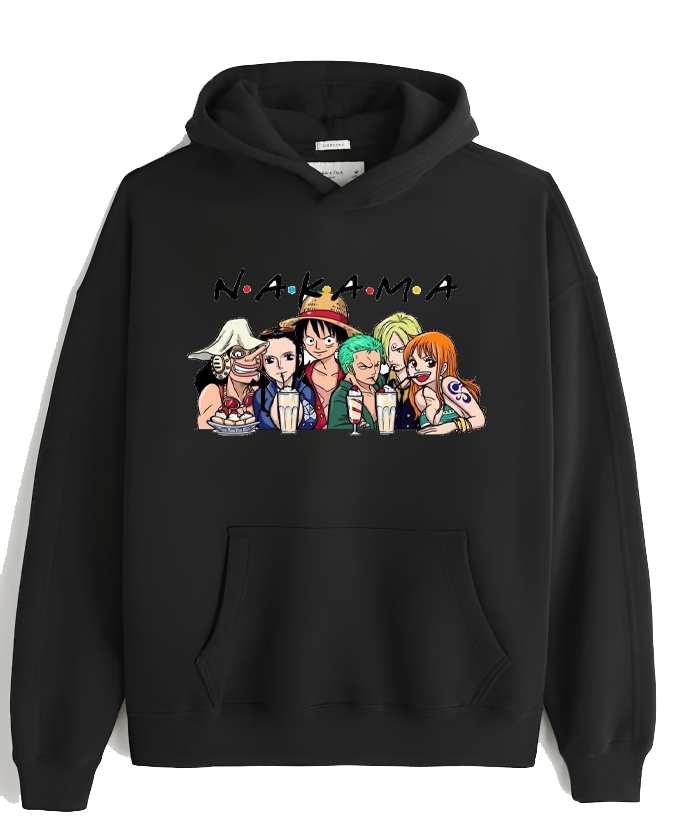 one piece One Size hoodie Black 17