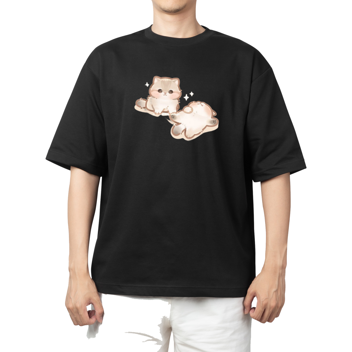 cat One Size t- shirt Black 17