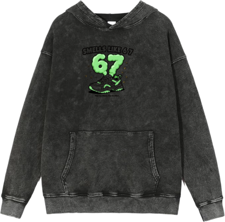 67 designs Oversize Hoodie Washed 17