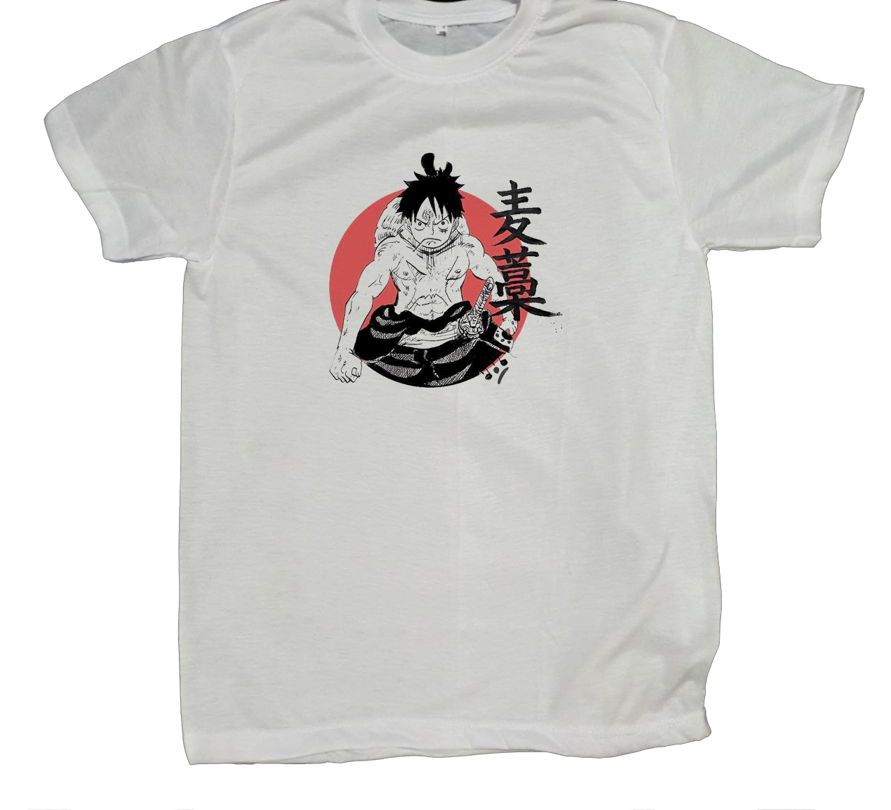 one piece t- shirt fat White 17