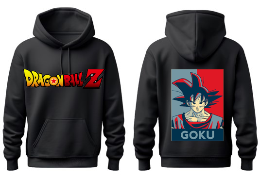 Dragon Ball One Size hoodie Black Back 17