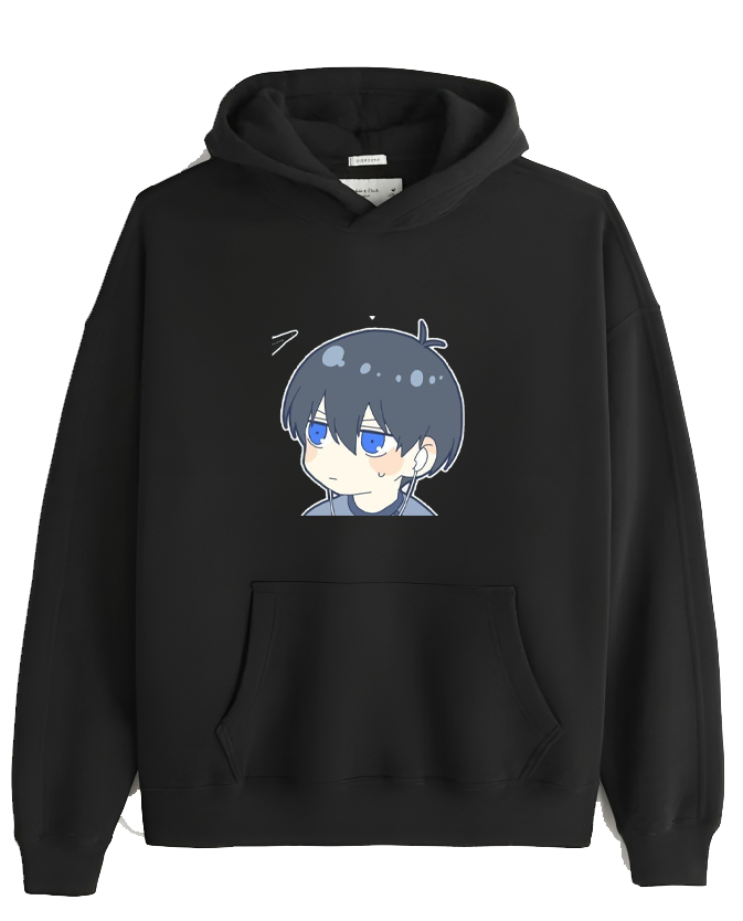 blue lock One Size hoodie Black 17