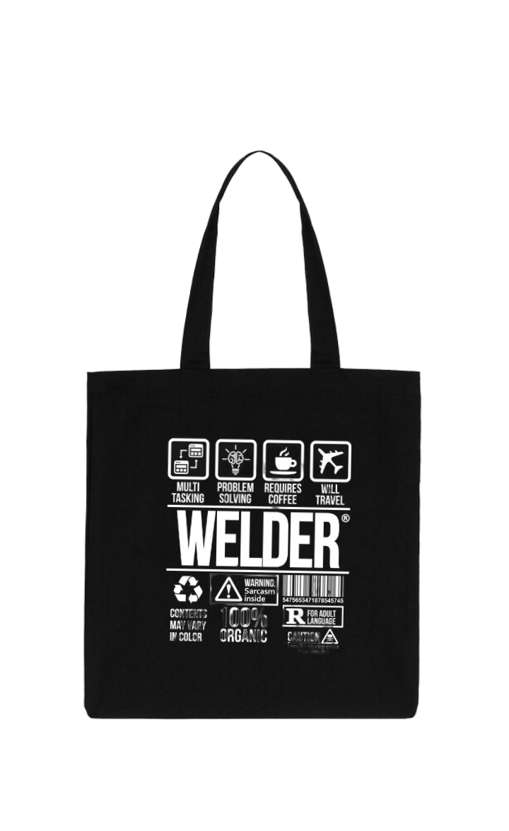 WELDER  Back text tote bag Black 132