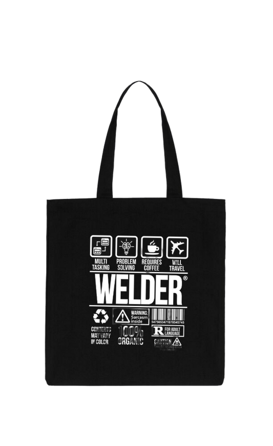 WELDER  Back text tote bag Black 132