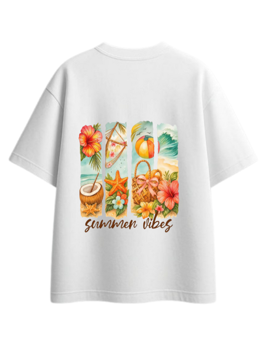 Summer Vibes t- shirt White Back 17