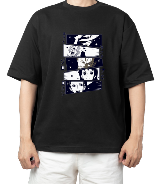 one piece t- shirt One Size Black 17