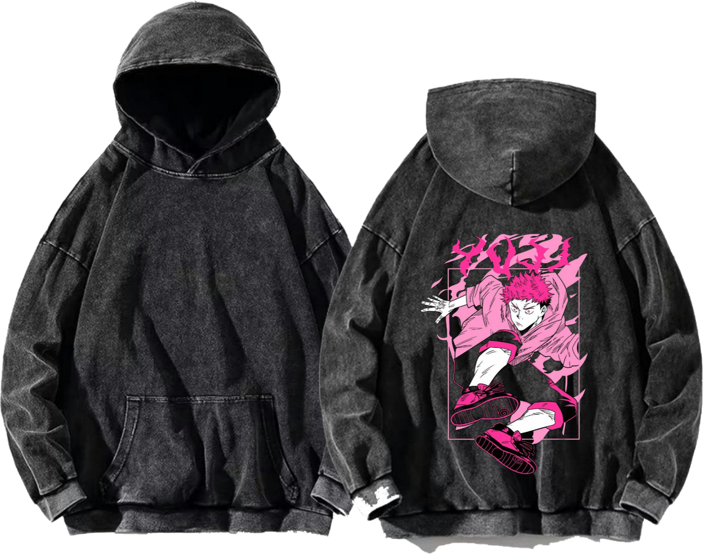 Jujutsu Kaisen One Size hoodie Washed Back 17