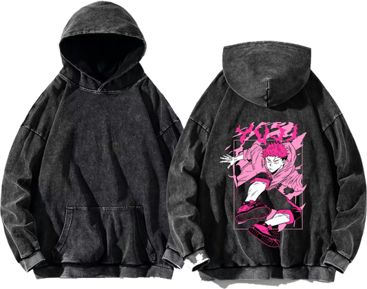 Jujutsu Kaisen One Size hoodie Washed Back 17