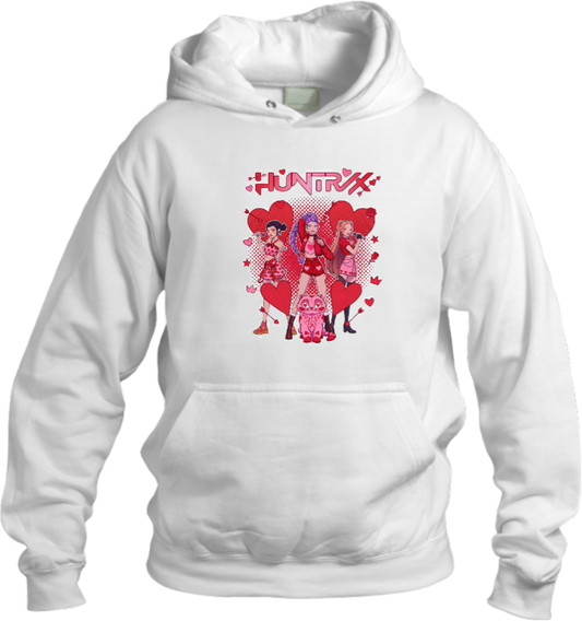 Hunterix kpop Oversize  Hoodie White 17