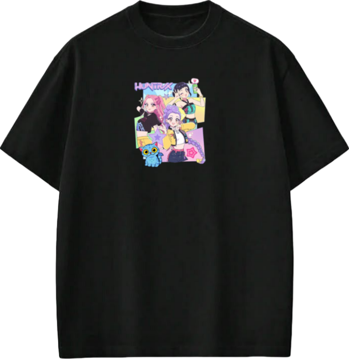 Hunterix kpop  t- shirt Black 17