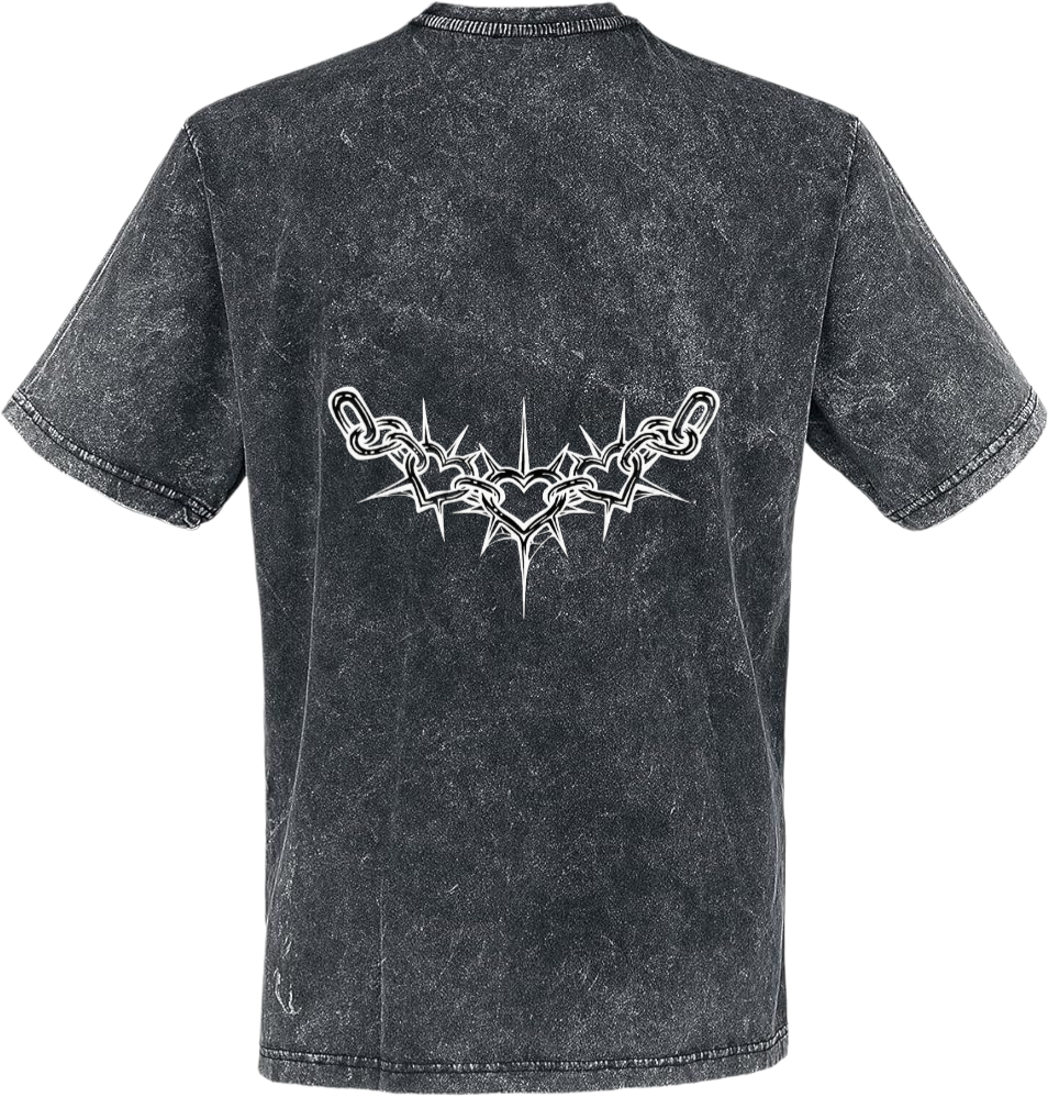 Goth t- shirt Washed Back 17