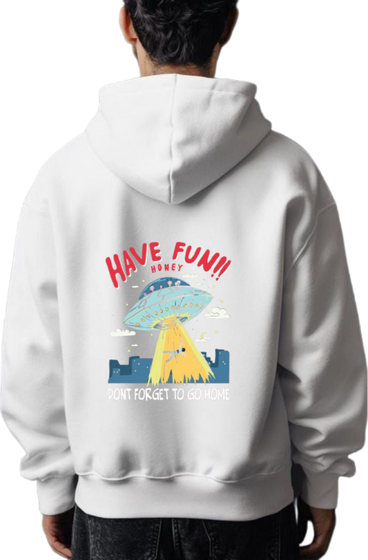 aliens Oversize Hoodie Back White 17