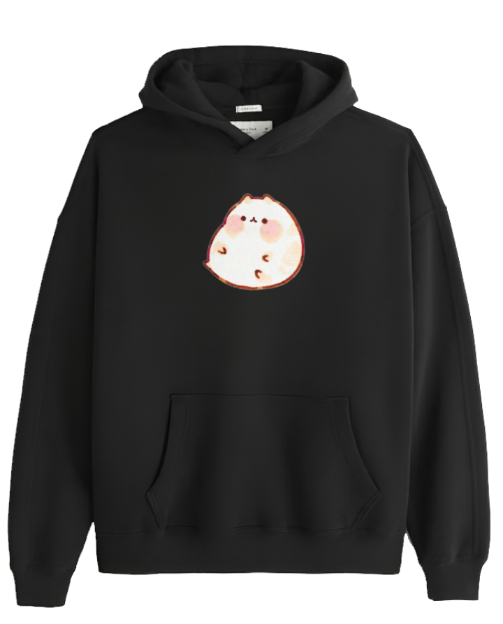 bunny Oversize Hoodie Black 17