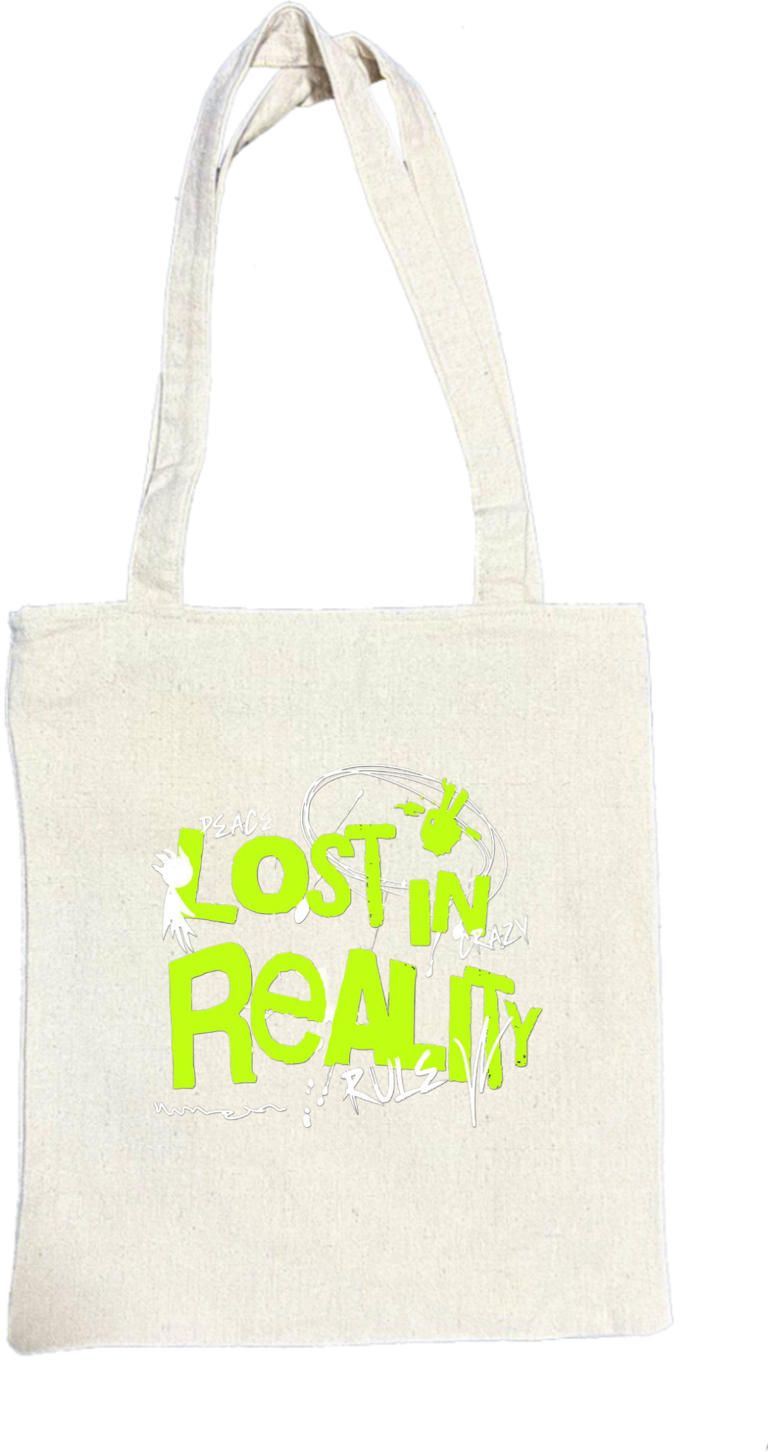 LOST IN REALITY tote bag beige 76