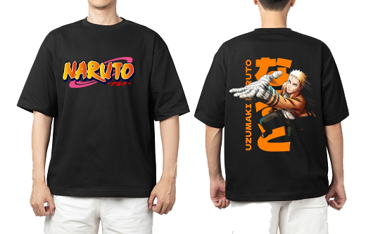 Naruto Shippuden t- shirt One Size Black Back 17