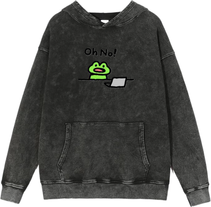 Frog Oversize Hoodie Washed 17