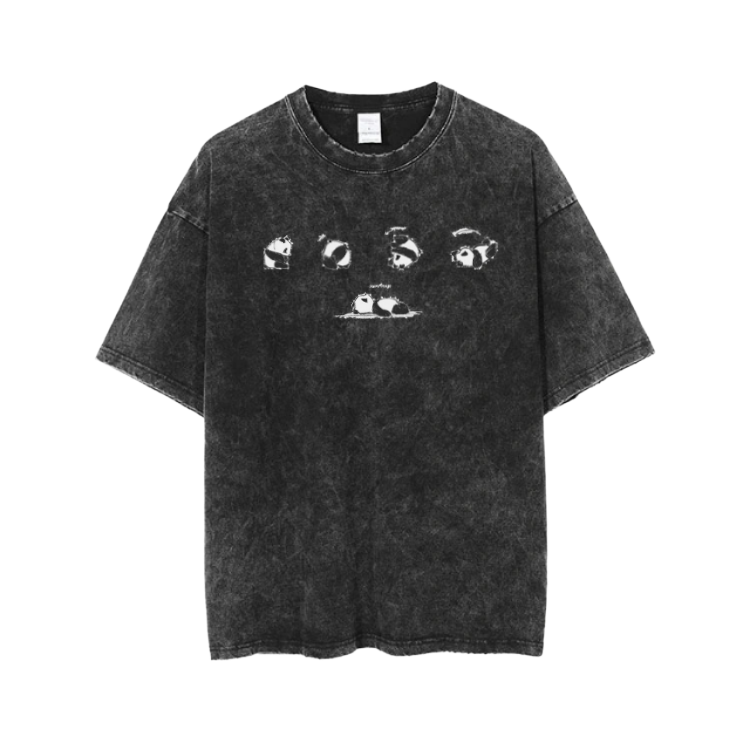 PANDA One Size t- shirt Washed 17