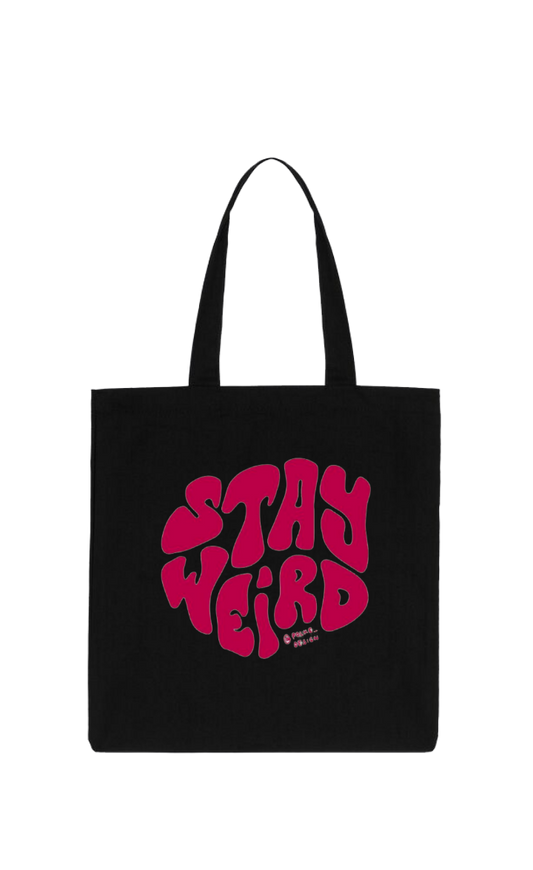 Stay Weird Tote bag Black 204