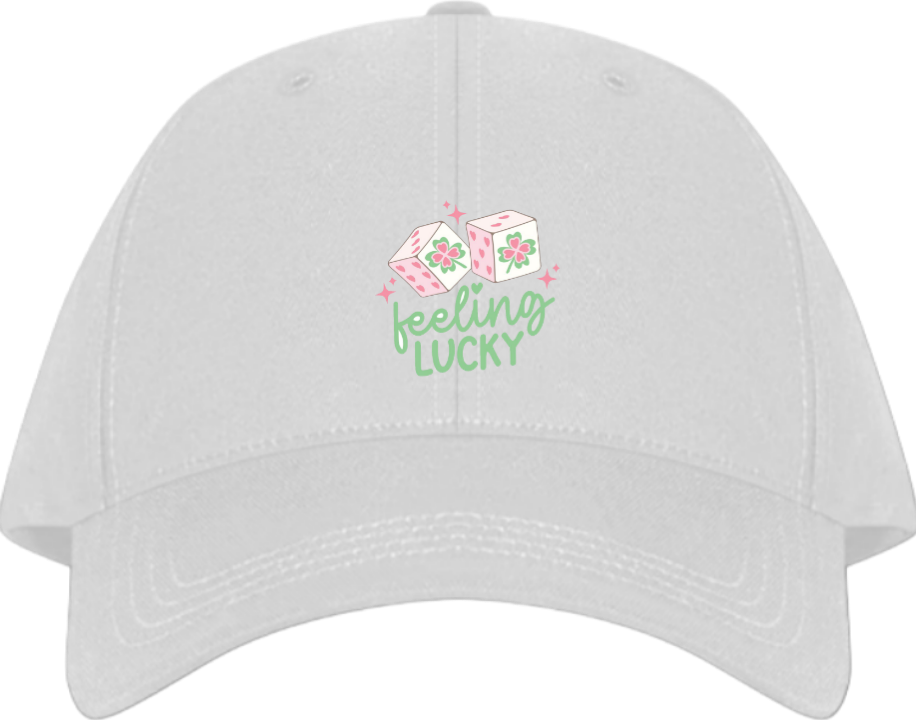 feeling LUCKY Baseball cap White 176