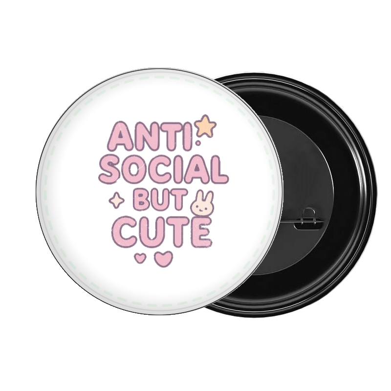 brooch Anti Social But Cute 189