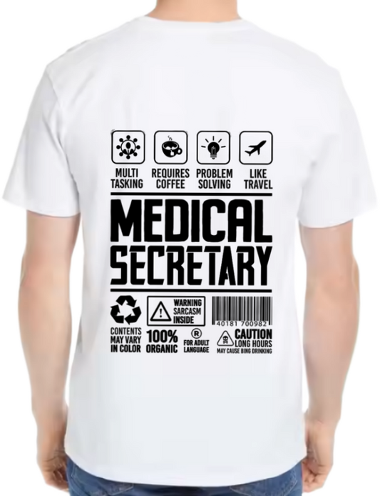 Equipment Operator Back text One Size t- shirt White Back 19