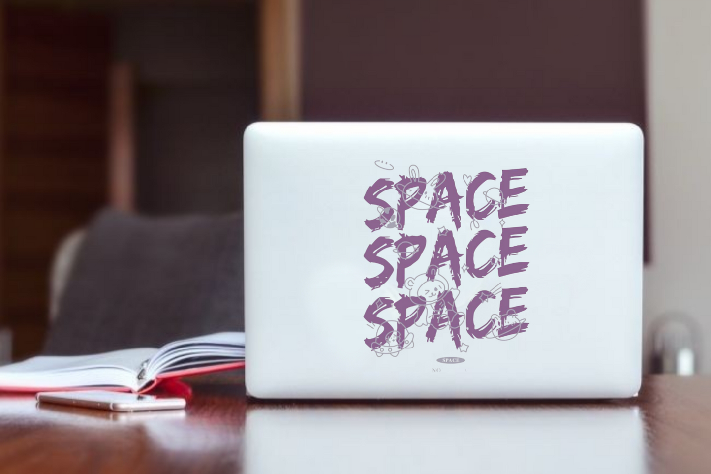 names Laptop Sticker SPACE 18