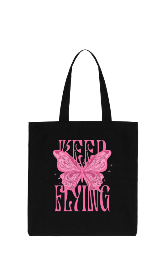 butterflies tote bag Black 18